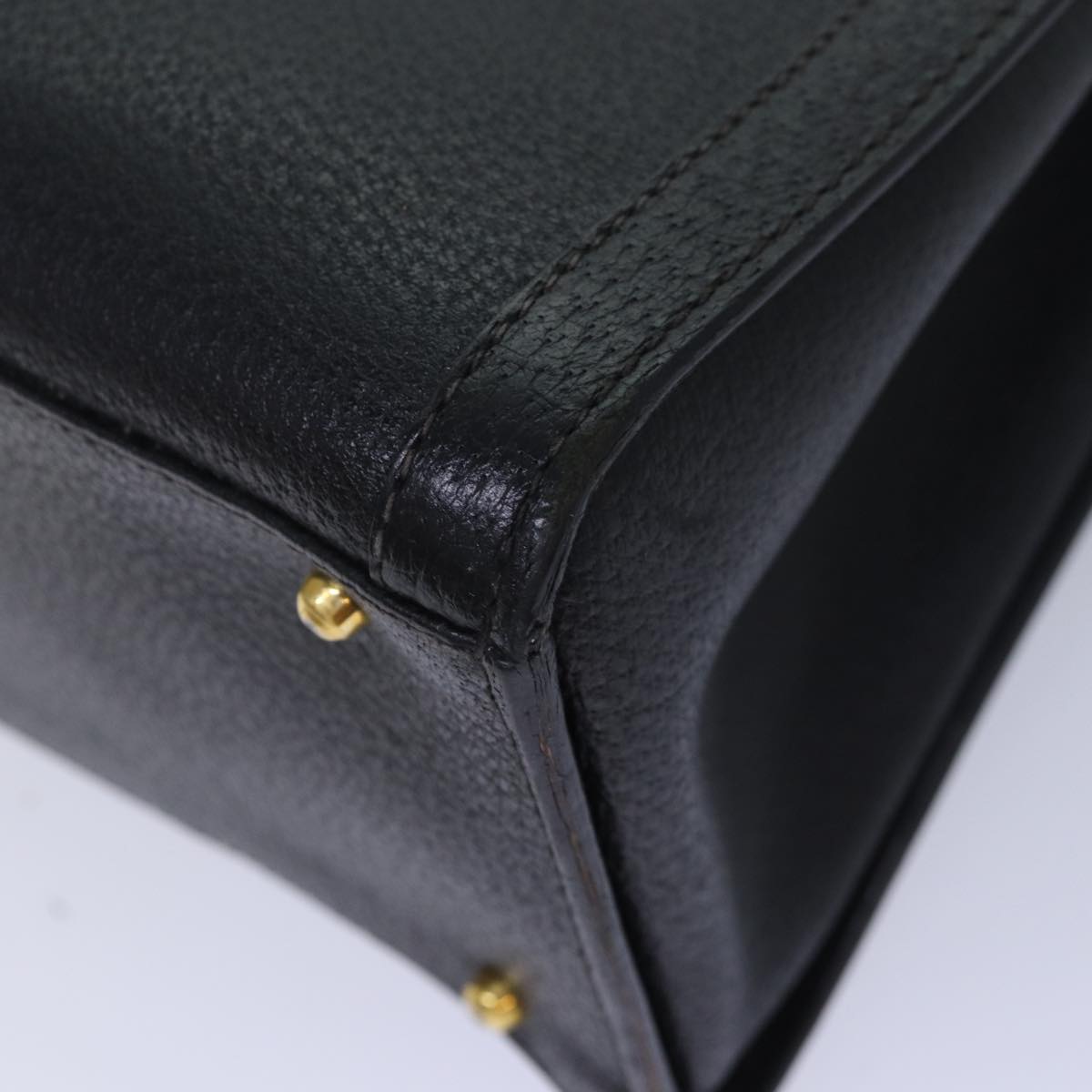 GUCCI Bamboo Hand Bag Leather Black 002 123 0260 82832