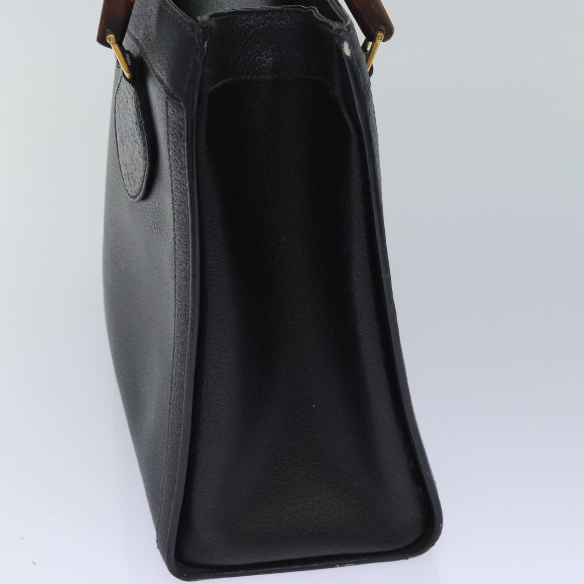 GUCCI Bamboo Hand Bag Leather Black 002 123 0260 82832