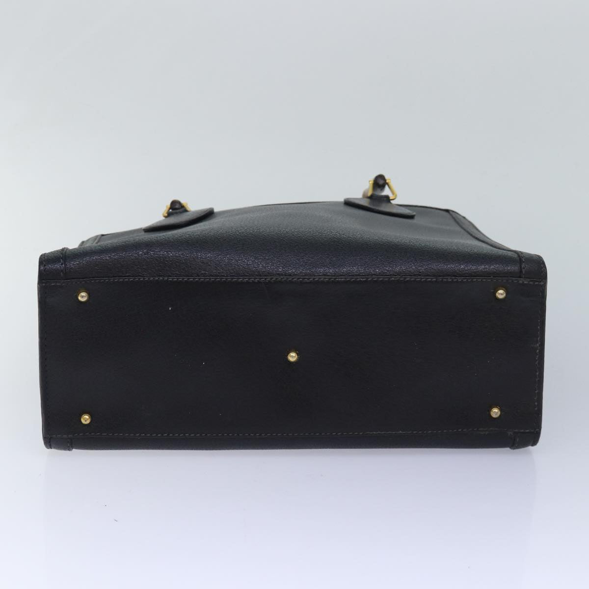 GUCCI Bamboo Hand Bag Leather Black 002 123 0260 82832