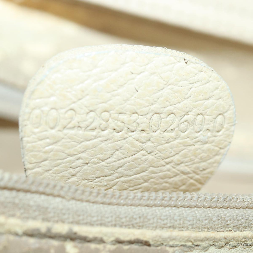 GUCCI Bamboo Hand Bag Leather White 002 2853 0260 0 82833