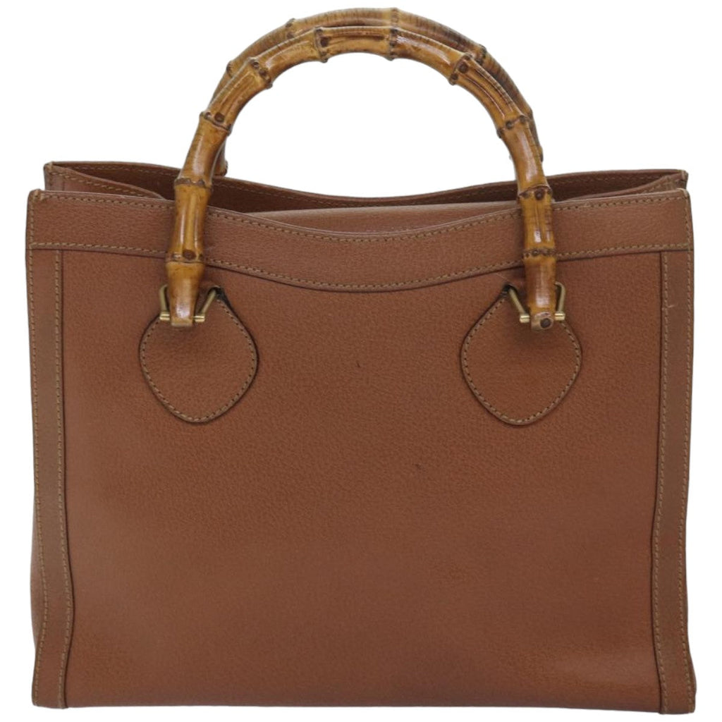 GUCCI Bamboo Hand Bag Leather Brown 002 2853 0260 0 82834