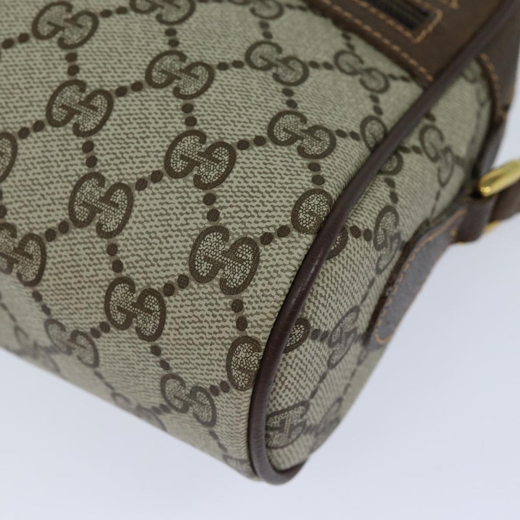 GUCCI GG Supreme Web Sherry Line Shoulder Bag PVC Beige Red 56 02 087 82871