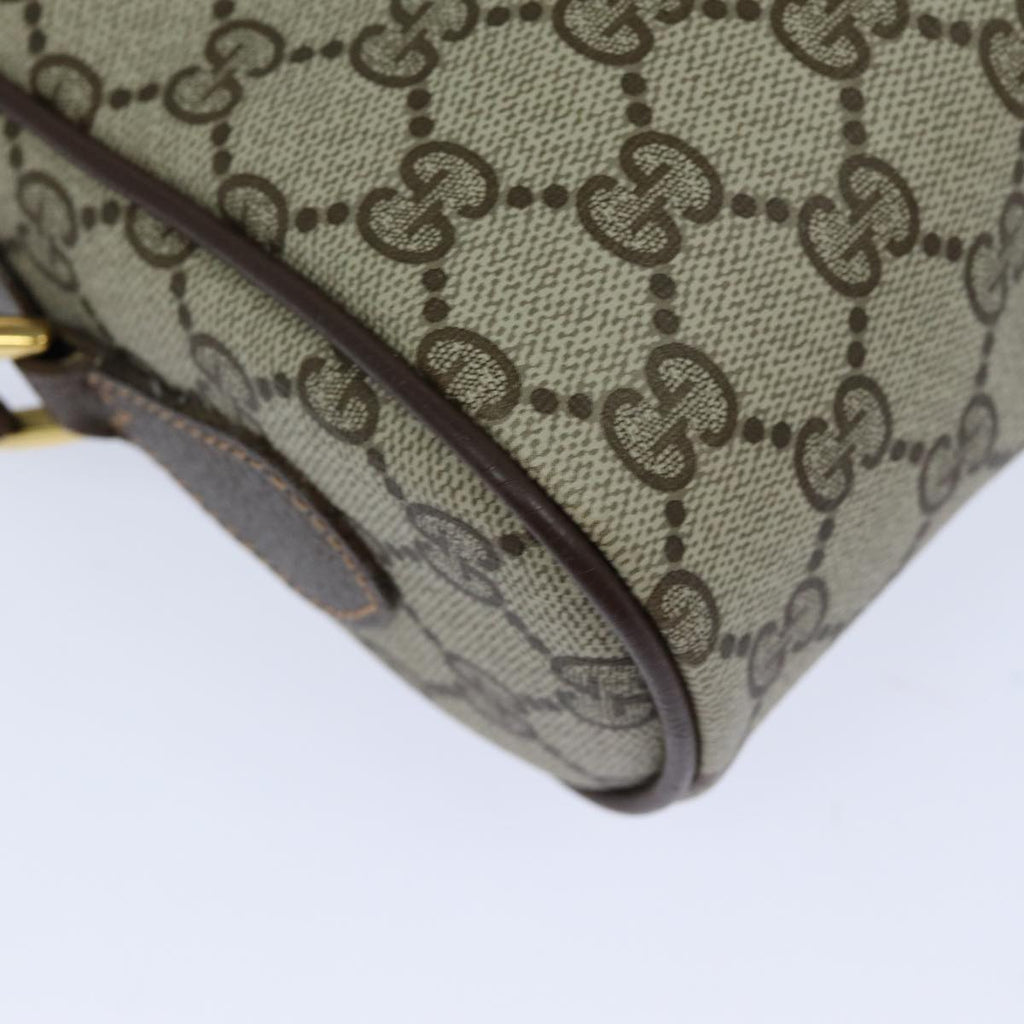 GUCCI GG Supreme Web Sherry Line Shoulder Bag PVC Beige Red 56 02 087 82871