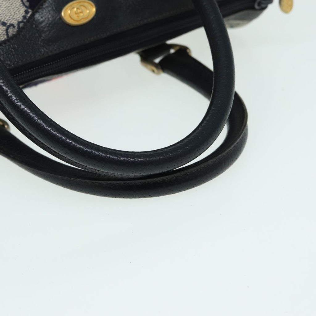 GUCCI GG Supreme Boston Bag PVC Leather Navy 904 02 006 82876