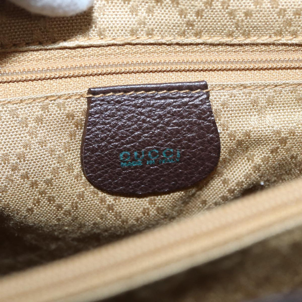 GUCCI Bamboo Hand Bag Suede 2way Brown 002 2855 0322 0 82942