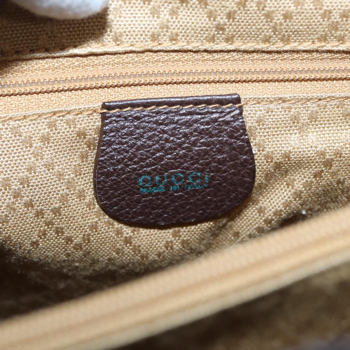GUCCI Bamboo Hand Bag Suede 2way Brown 002 2855 0322 0 82942