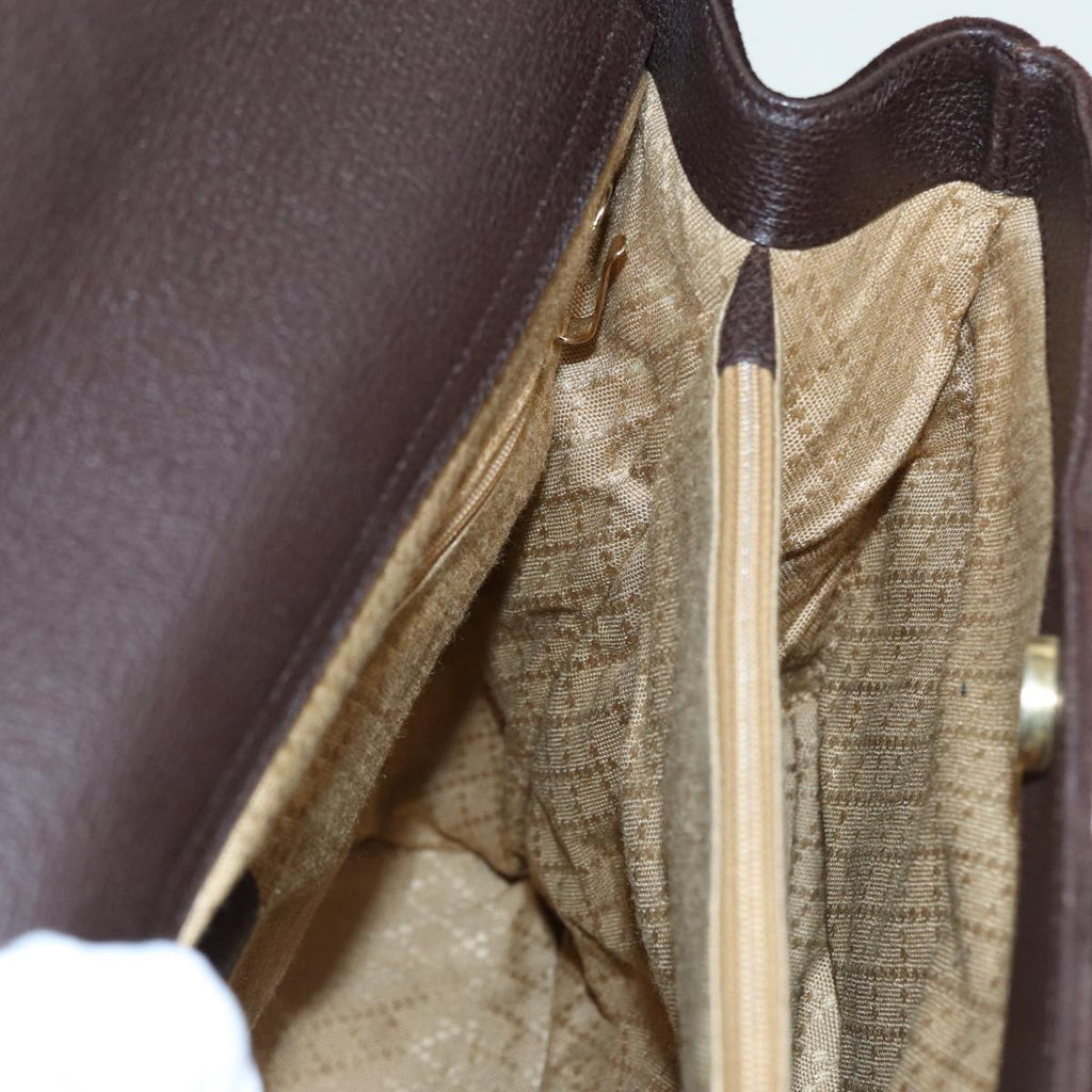 GUCCI Bamboo Hand Bag Suede 2way Brown 002 2855 0322 0 82942