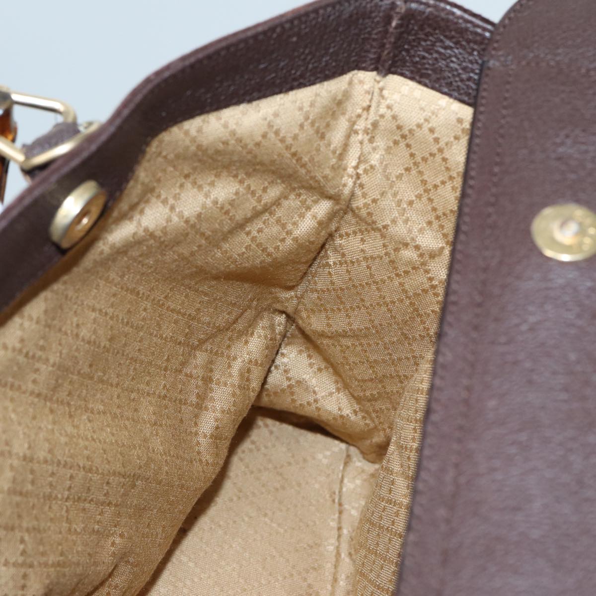 GUCCI Bamboo Hand Bag Suede 2way Brown 002 2855 0322 0 82942