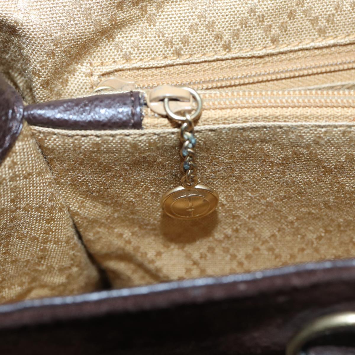GUCCI Bamboo Hand Bag Suede 2way Brown 002 2855 0322 0 82942