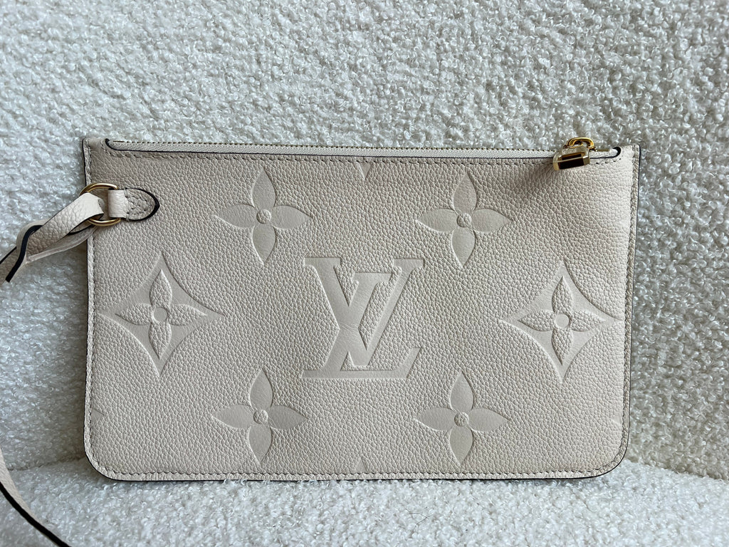 Louis Vuitton Pouch (from Neverfull) Creme Empreinte