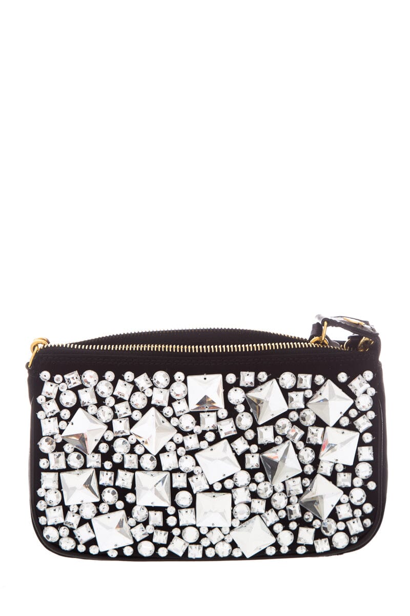 Blumarine Black & Crystal Cross-Body
