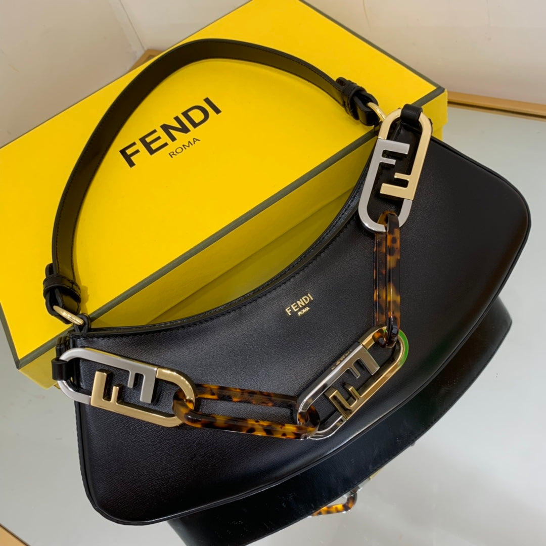 FI OÃ¢â‚¬â„¢Lock Swing Black Bag For Woman 32cm/12in 8BS068AGLAMI0F19KX