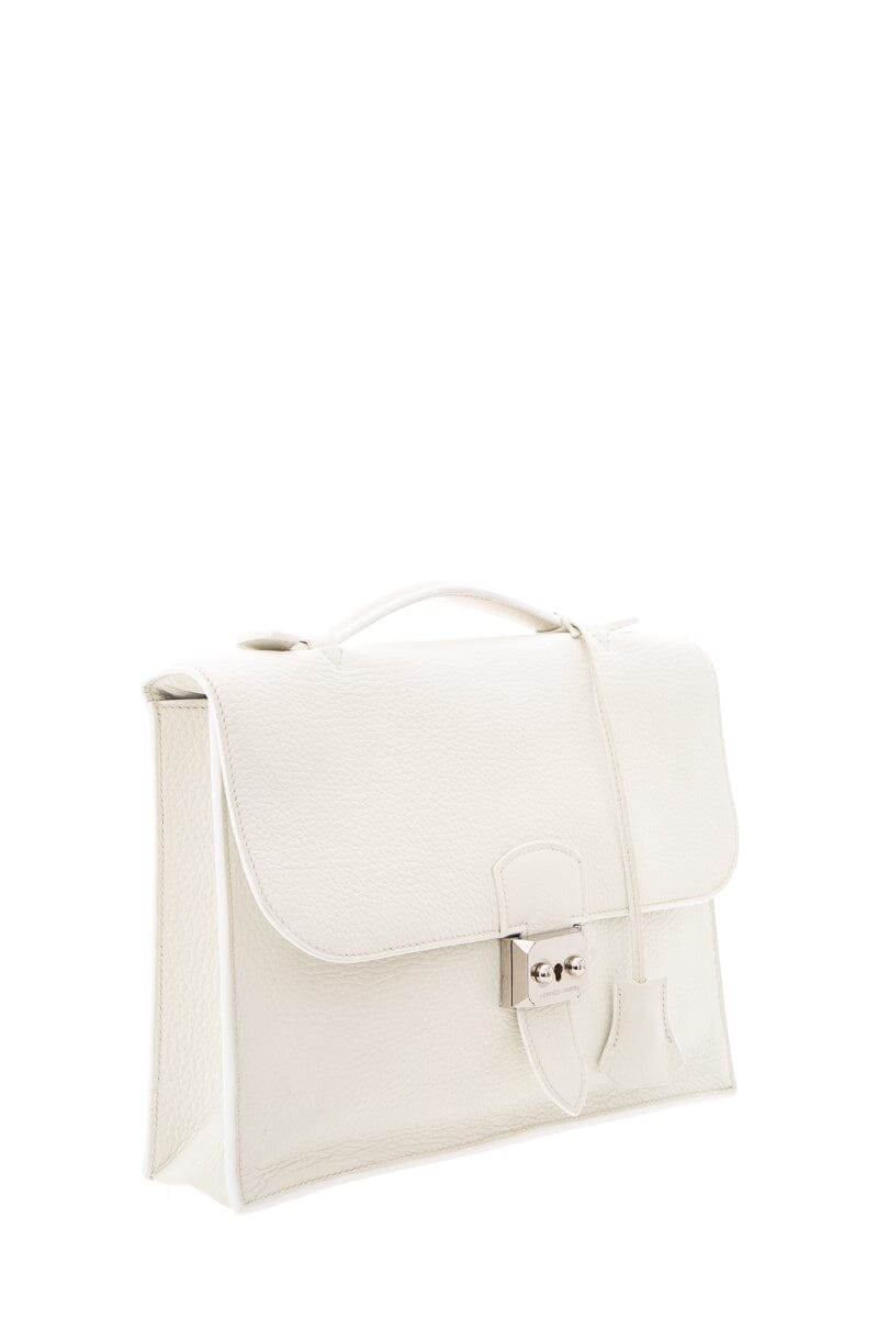 HermÃƒÆ’Ã‚Â¨s White Sac a Depeches 27 Handbag