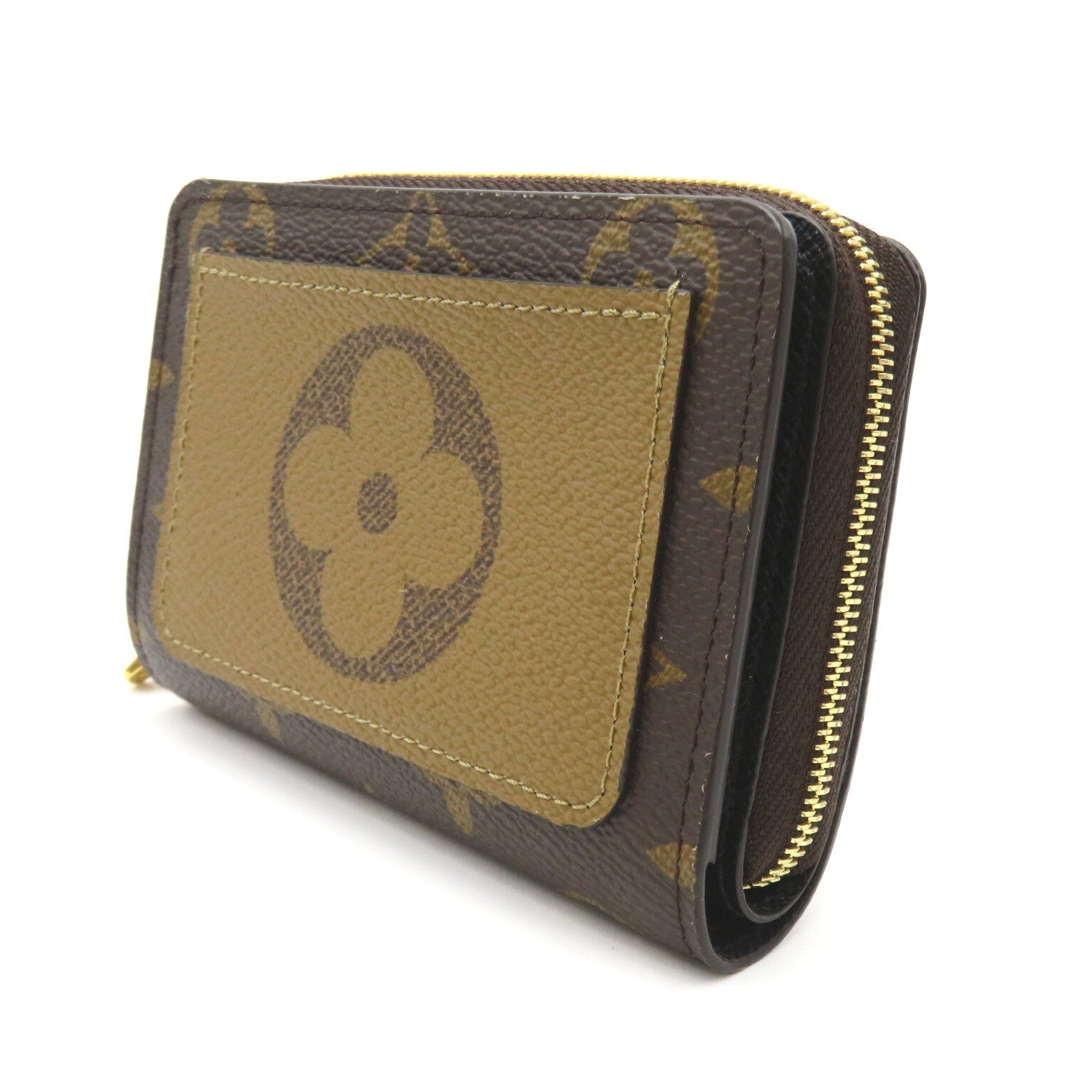 Louis Vuitton Louis Vuitton Double Fold Wallet Wallet PVC Coated Canvas Monogram Reversee  Brown M81461