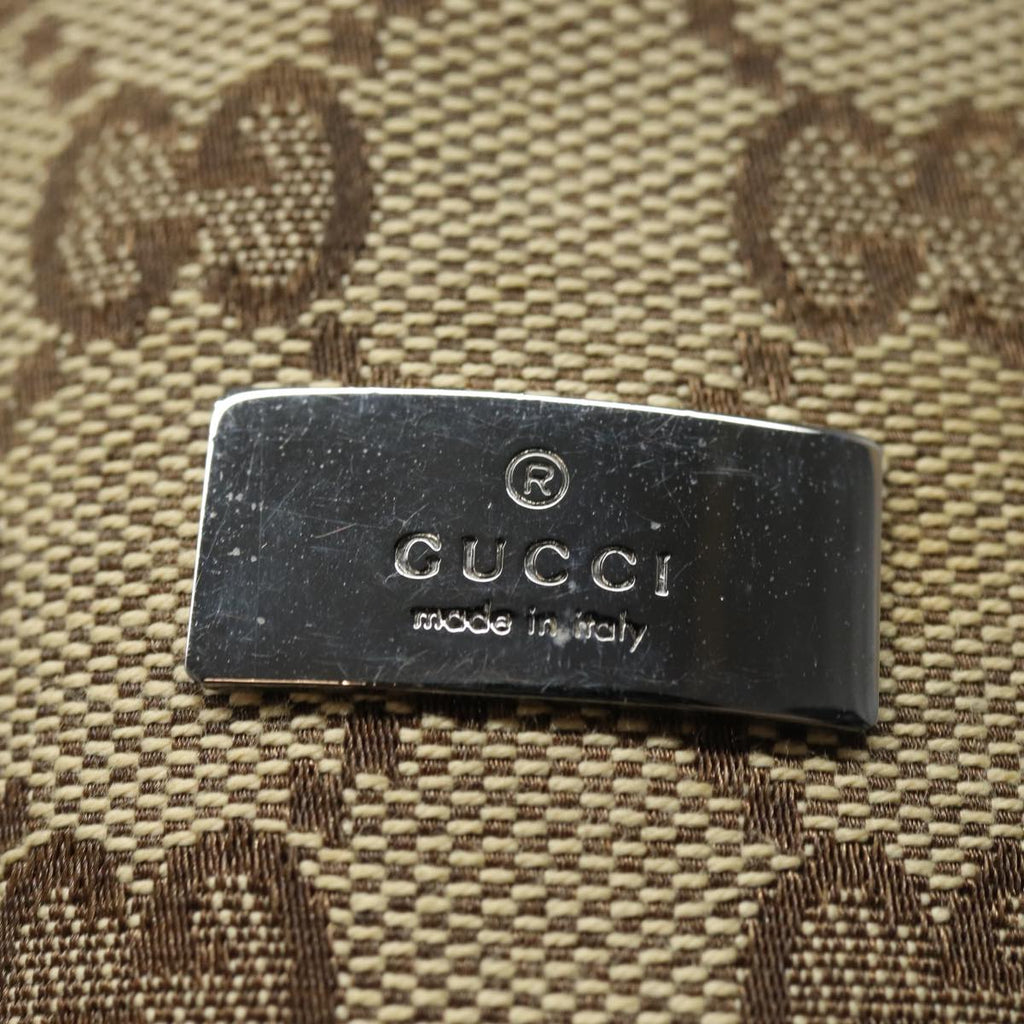 GUCCI Drink holder GG Canvas Web Sherry Line Water bottle Beige 28691 83139