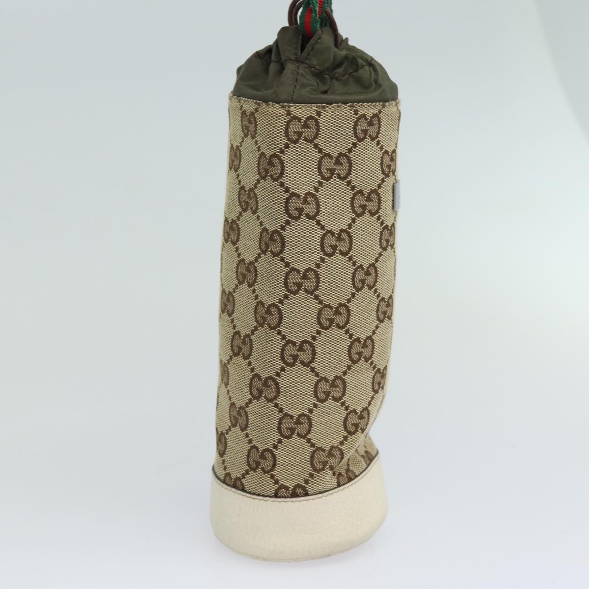 GUCCI Drink holder GG Canvas Web Sherry Line Water bottle Beige 28691 83139
