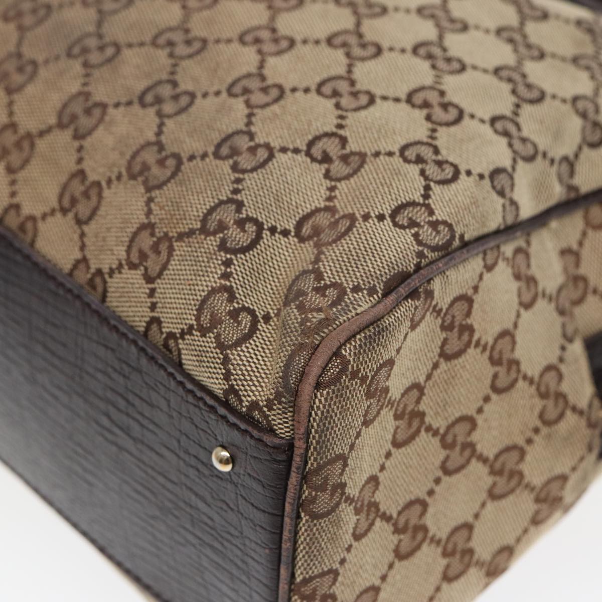 GUCCI GG Canvas Web Sherry Line Hand Bag Beige Red Green 141503 83143