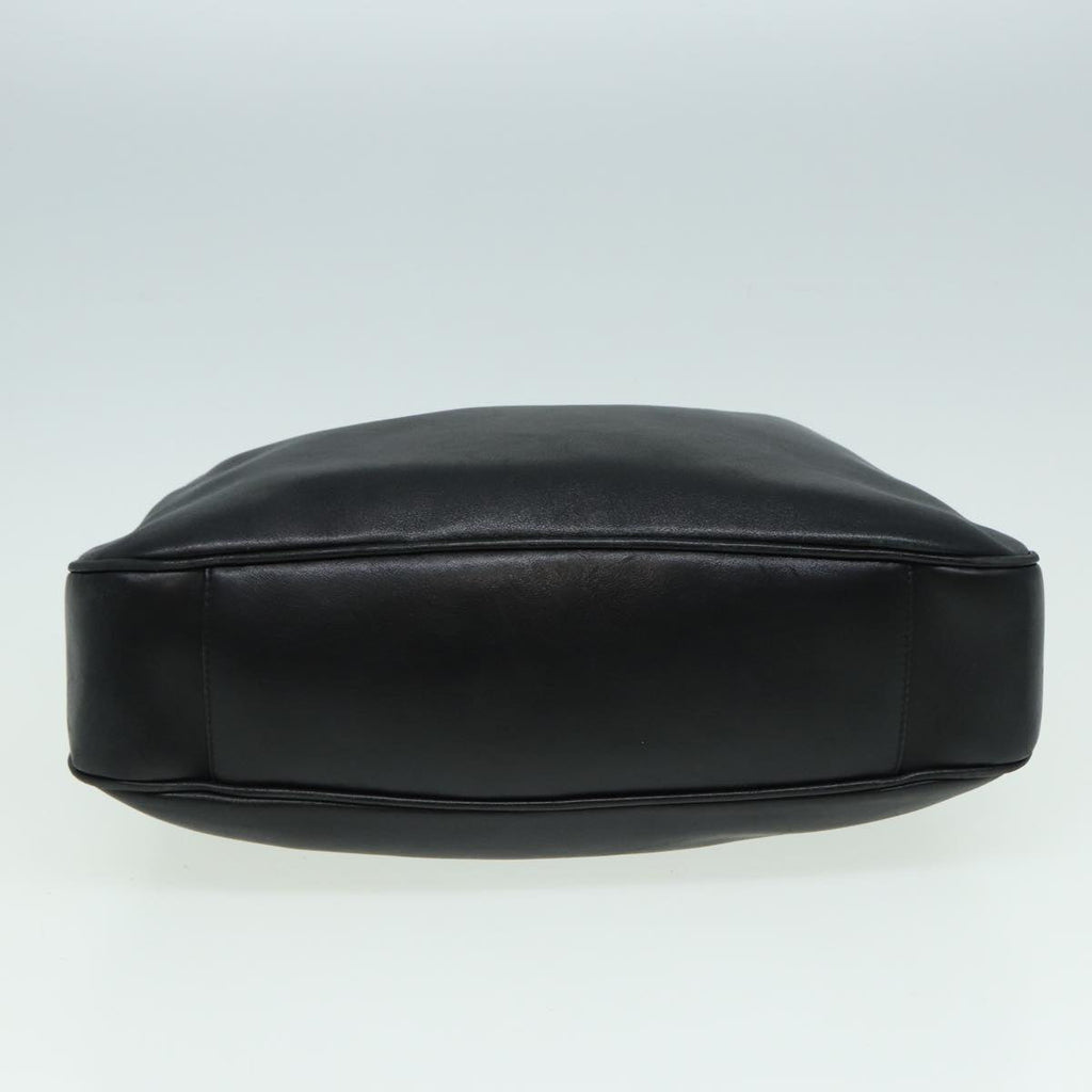 GUCCI Bamboo Hand Bag Leather 2way Black 83205