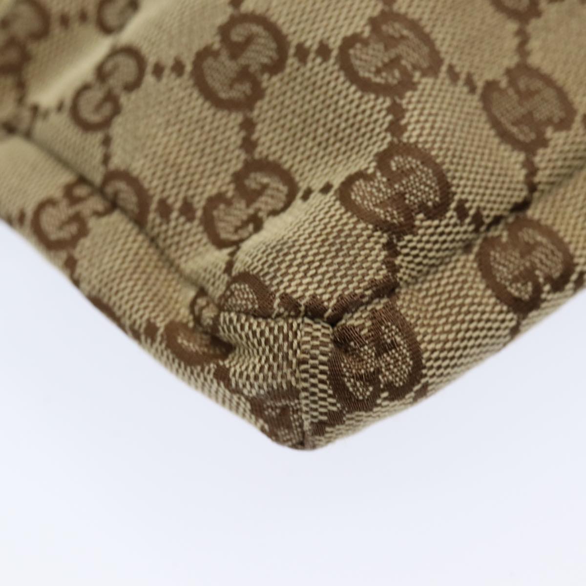GUCCI GG Canvas Sherry Line Waist bag Beige Emerald Green 28566 0959 83220