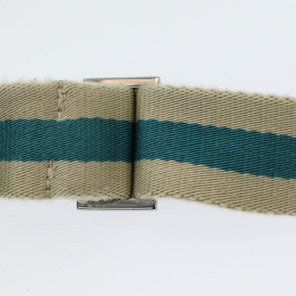 GUCCI GG Canvas Sherry Line Waist bag Beige Emerald Green 28566 0959 83220