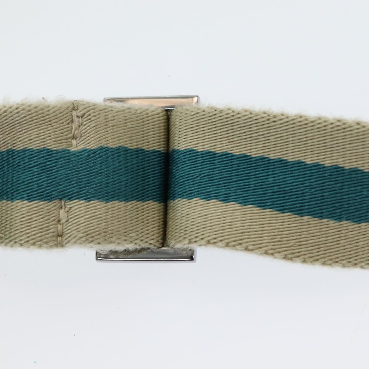 GUCCI GG Canvas Sherry Line Waist bag Beige Emerald Green 28566 0959 83220