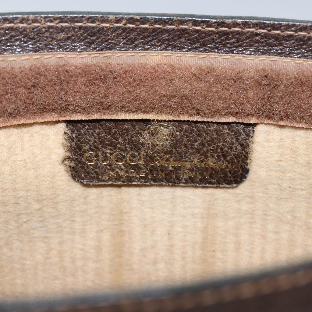 GUCCI GG Supreme Web Sherry Line Clutch Bag PVC Beige 67 014 2125 83284