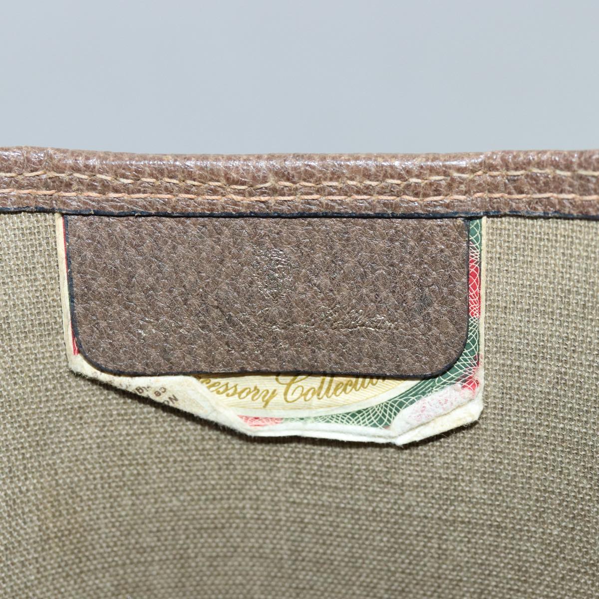 GUCCI GG Supreme Web Sherry Line Tote Bag PVC Leather Beige 39 02 003 83298