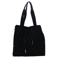GUCCI GG Canvas Tote Bag Suede Black 002 1052 001998 83300