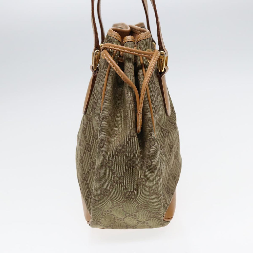 GUCCI GG Canvas Hand Bag Beige Brown 000 2854 0282 83346