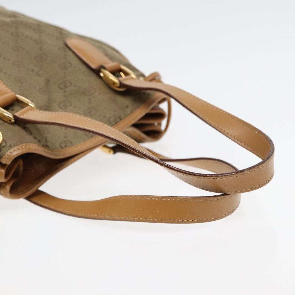 GUCCI GG Canvas Hand Bag Beige Brown 000 2854 0282 83346