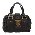 GUCCI Guccissima GG Canvas Histeria Hand Bag Leather Gray 186235 83358