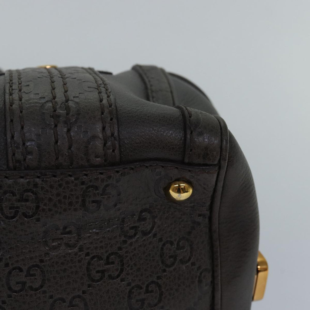 GUCCI Guccissima GG Canvas Histeria Hand Bag Leather Gray 186235 83358