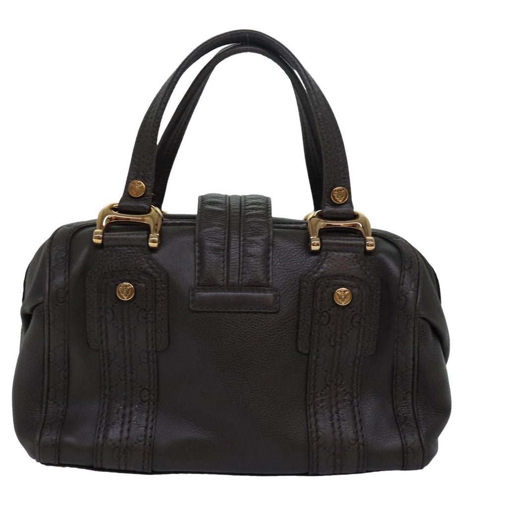 GUCCI Guccissima GG Canvas Histeria Hand Bag Leather Gray 186235 83358