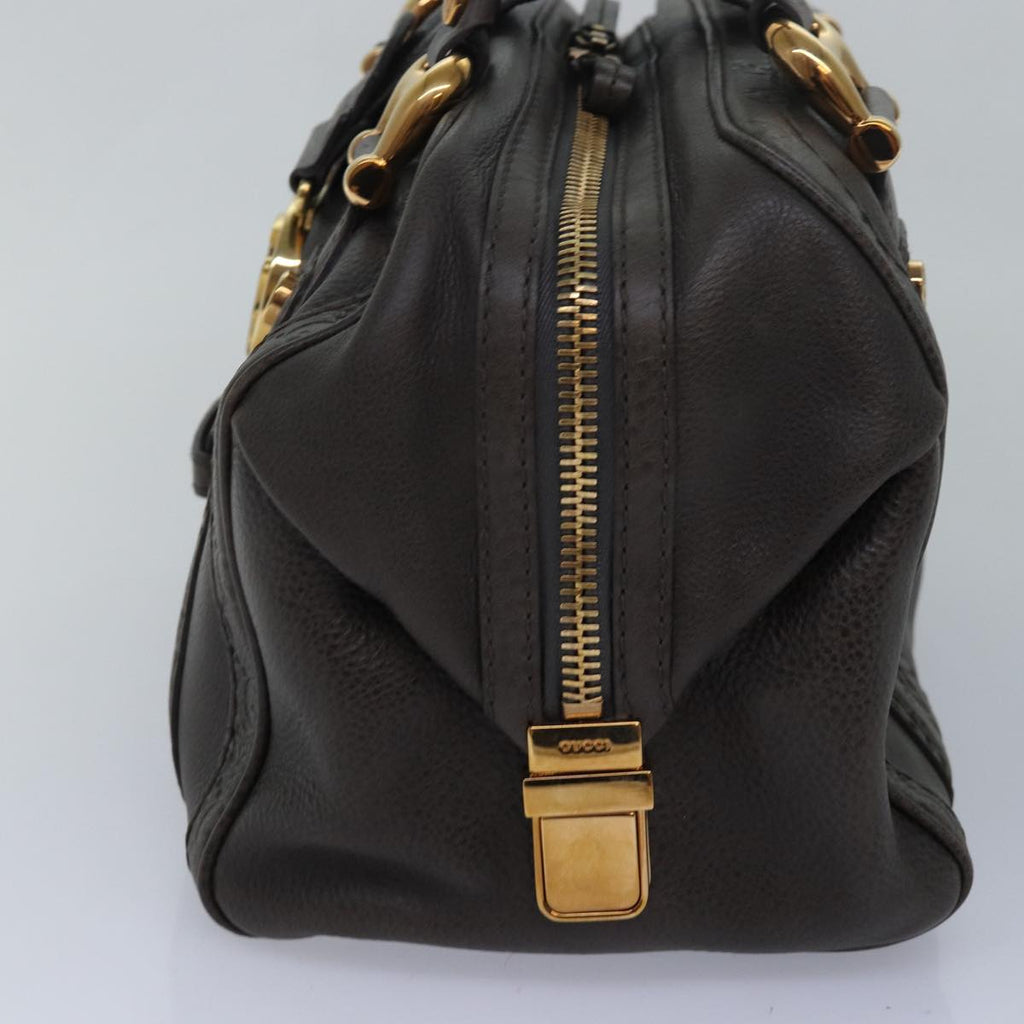 GUCCI Guccissima GG Canvas Histeria Hand Bag Leather Gray 186235 83358