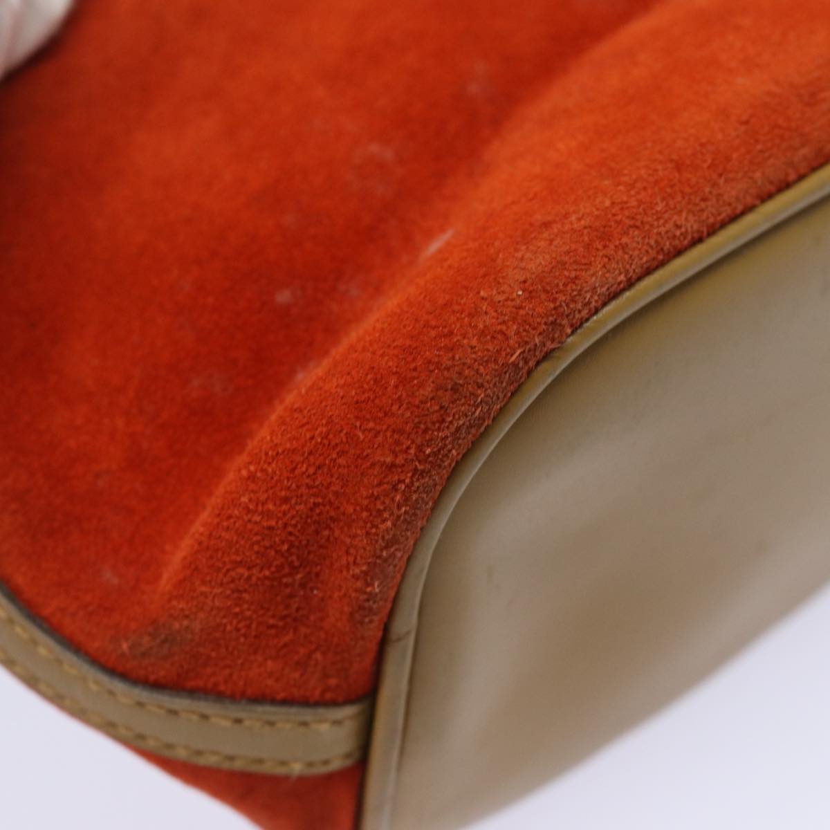 GUCCI Accessory Pouch Suede Orange 039 1103 83367