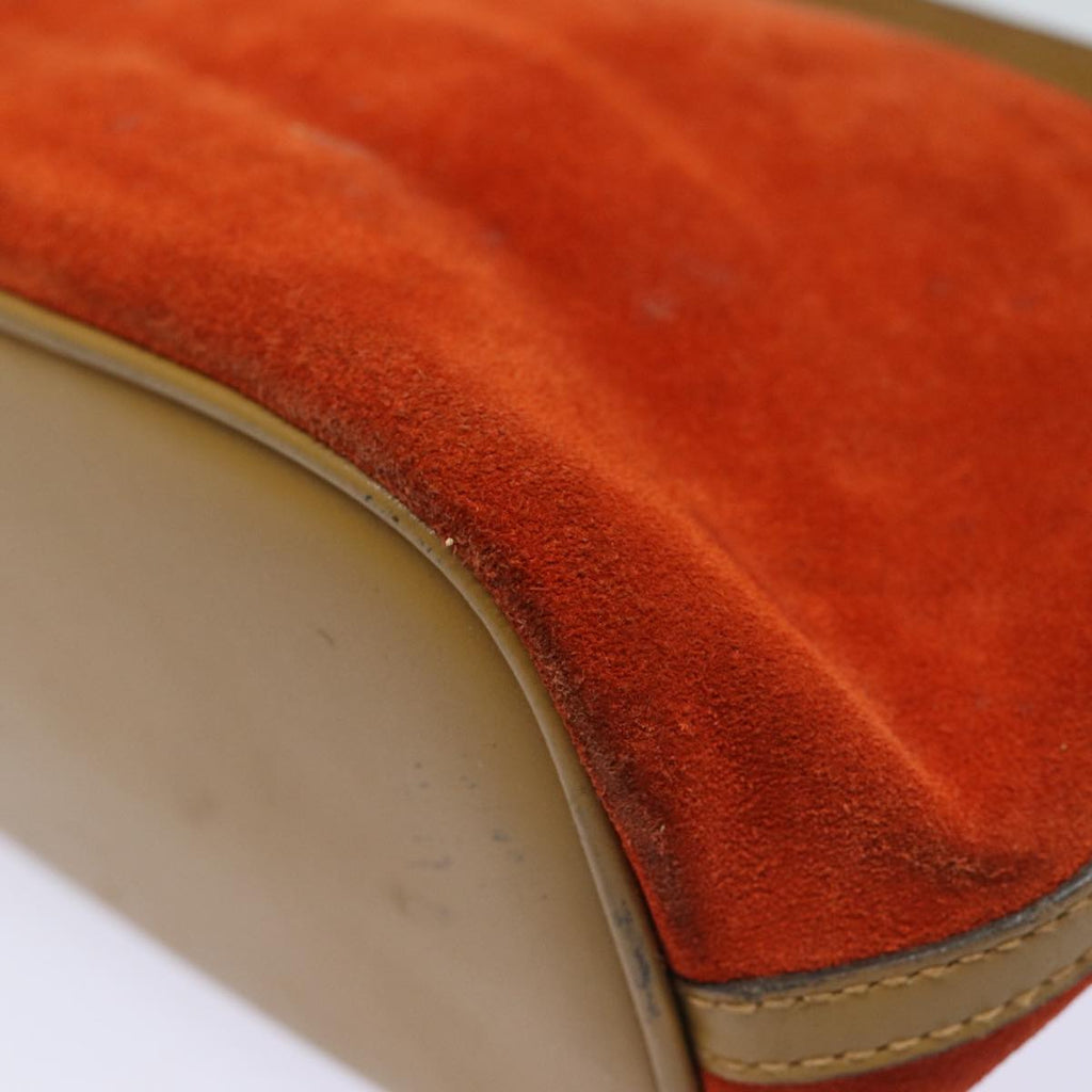 GUCCI Accessory Pouch Suede Orange 039 1103 83367