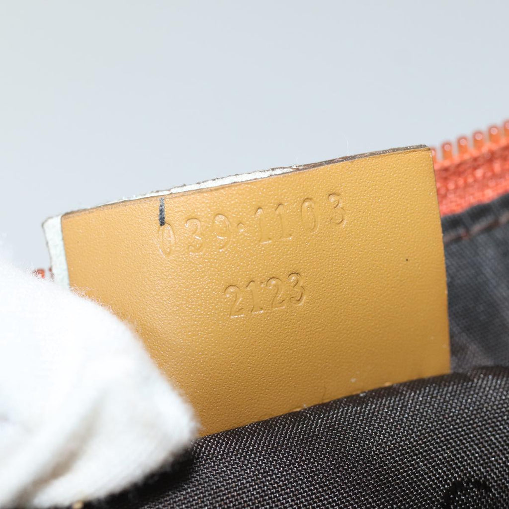 GUCCI Accessory Pouch Suede Orange 039 1103 83367