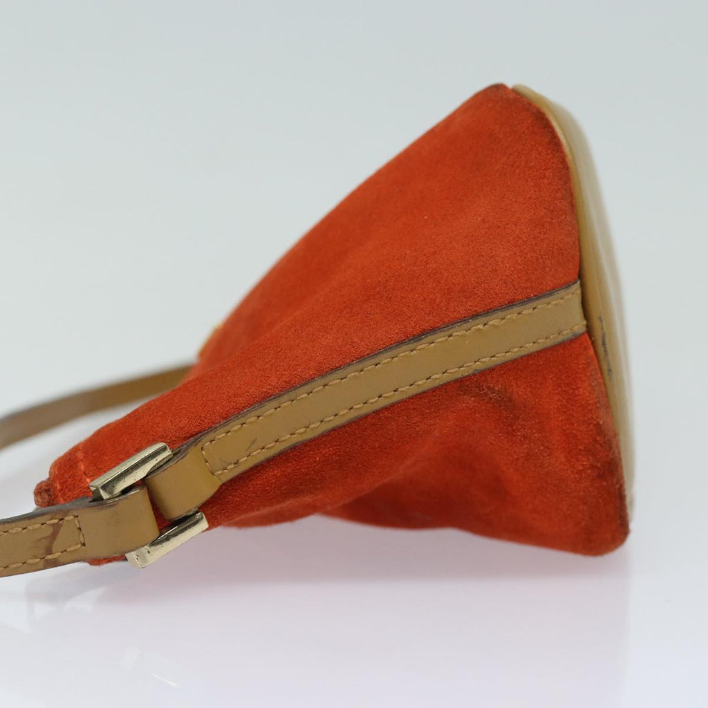 GUCCI Accessory Pouch Suede Orange 039 1103 83367