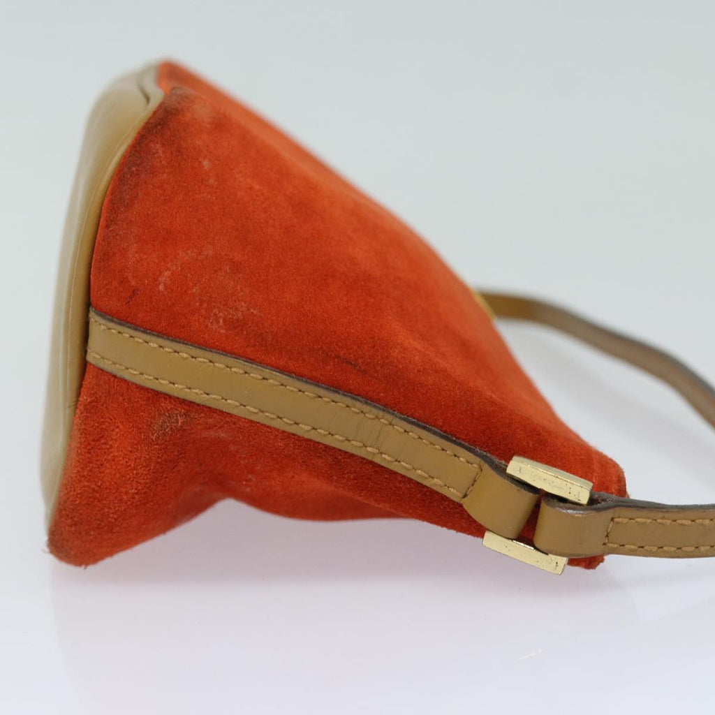 GUCCI Accessory Pouch Suede Orange 039 1103 83367