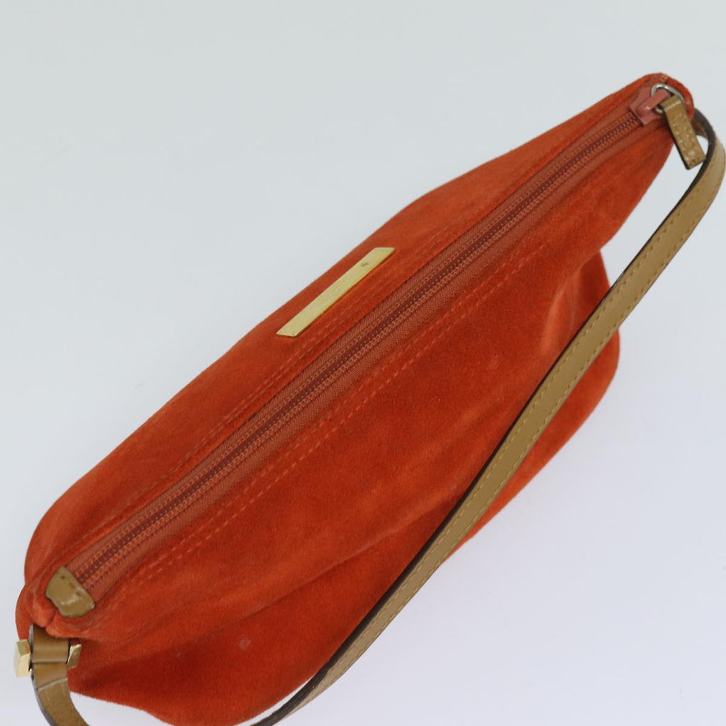 GUCCI Accessory Pouch Suede Orange 039 1103 83367