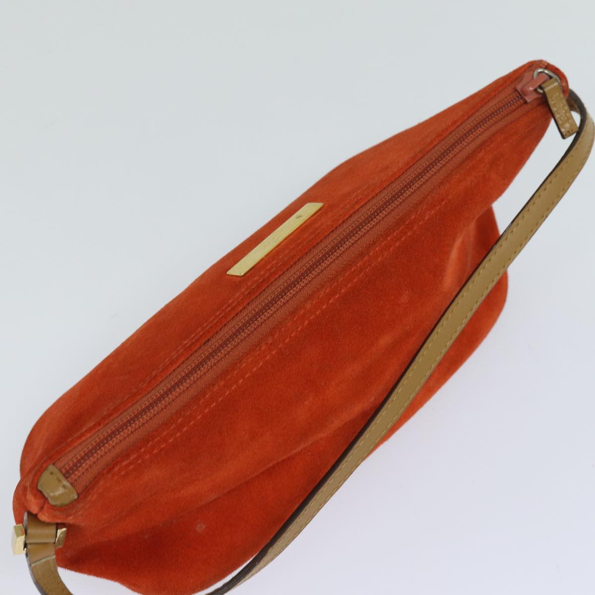 GUCCI Accessory Pouch Suede Orange 039 1103 83367