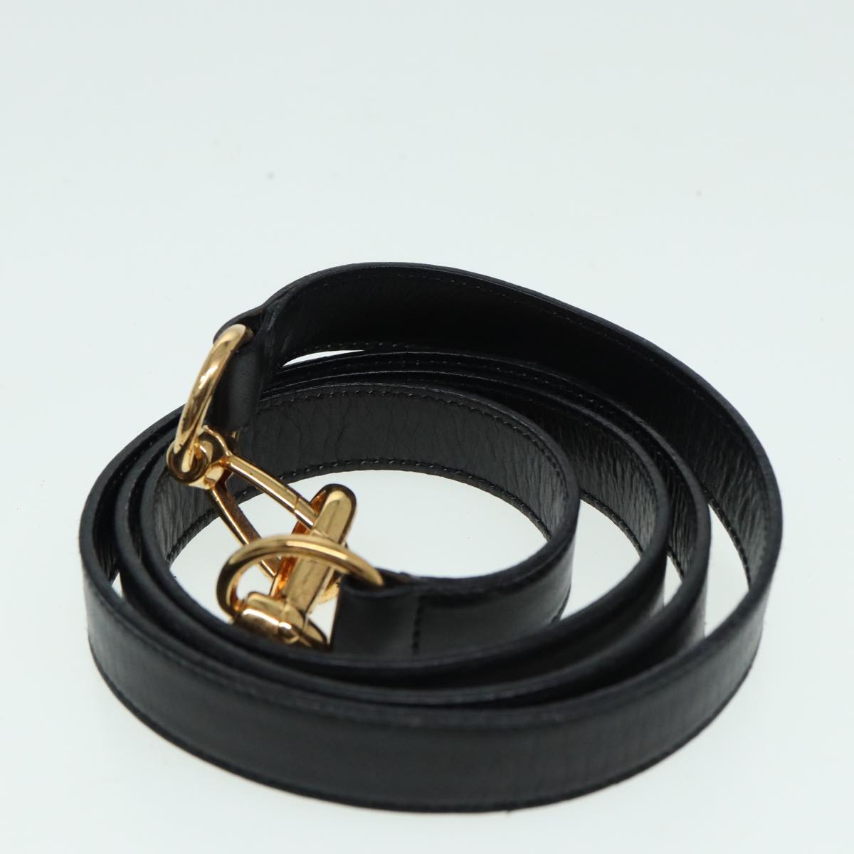 GUCCI Bamboo Hand Bag Leather 2way Black 000 122 0294 83372
