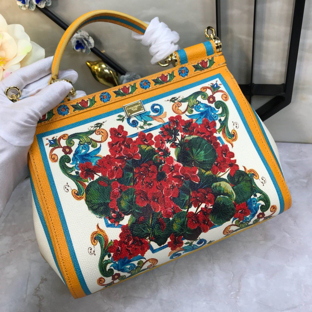 GLAMI 90s Sicily Bag With Logo Print Multicolor For Women 10.2in/26cm GLAMI
