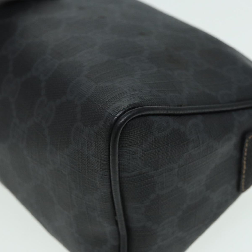 GUCCI GG Supreme Shoulder Bag PVC Black 156 02 086 83391