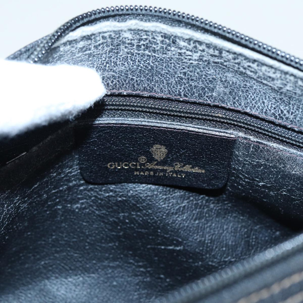 GUCCI GG Supreme Shoulder Bag PVC Black 156 02 086 83391
