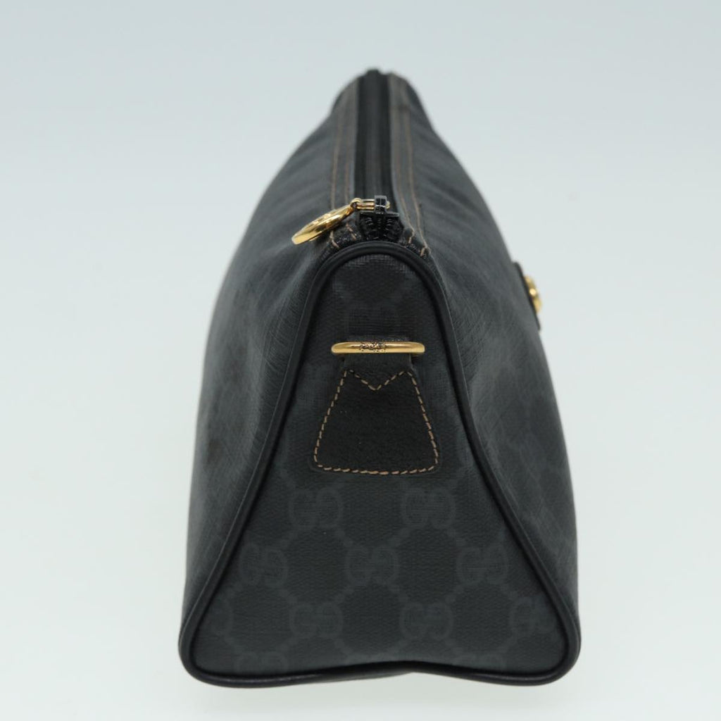 GUCCI GG Supreme Shoulder Bag PVC Black 156 02 086 83391