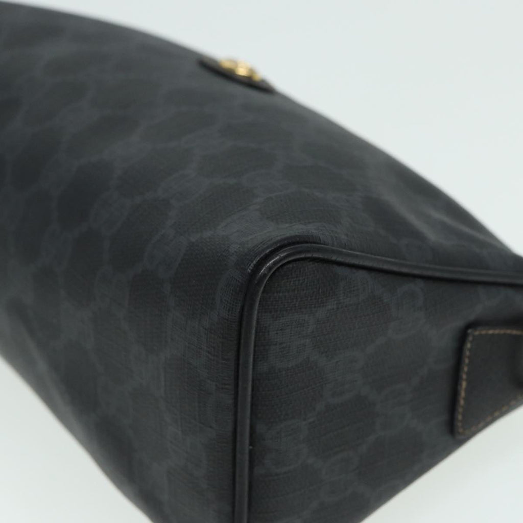 GUCCI GG Supreme Shoulder Bag PVC Black 156 02 086 83391