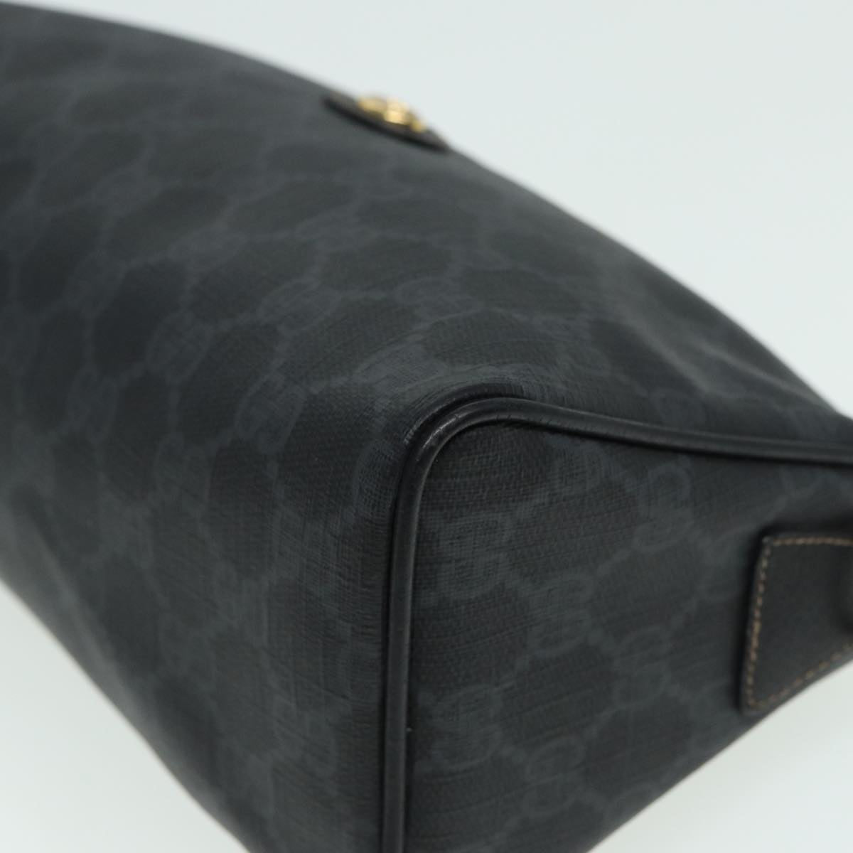 GUCCI GG Supreme Shoulder Bag PVC Black 156 02 086 83391