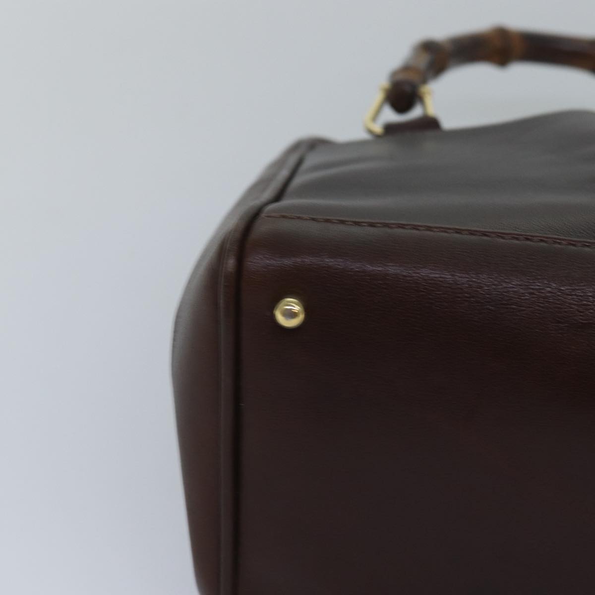 GUCCI Bamboo Hand Bag Leather Brown 000 122 0316 83411