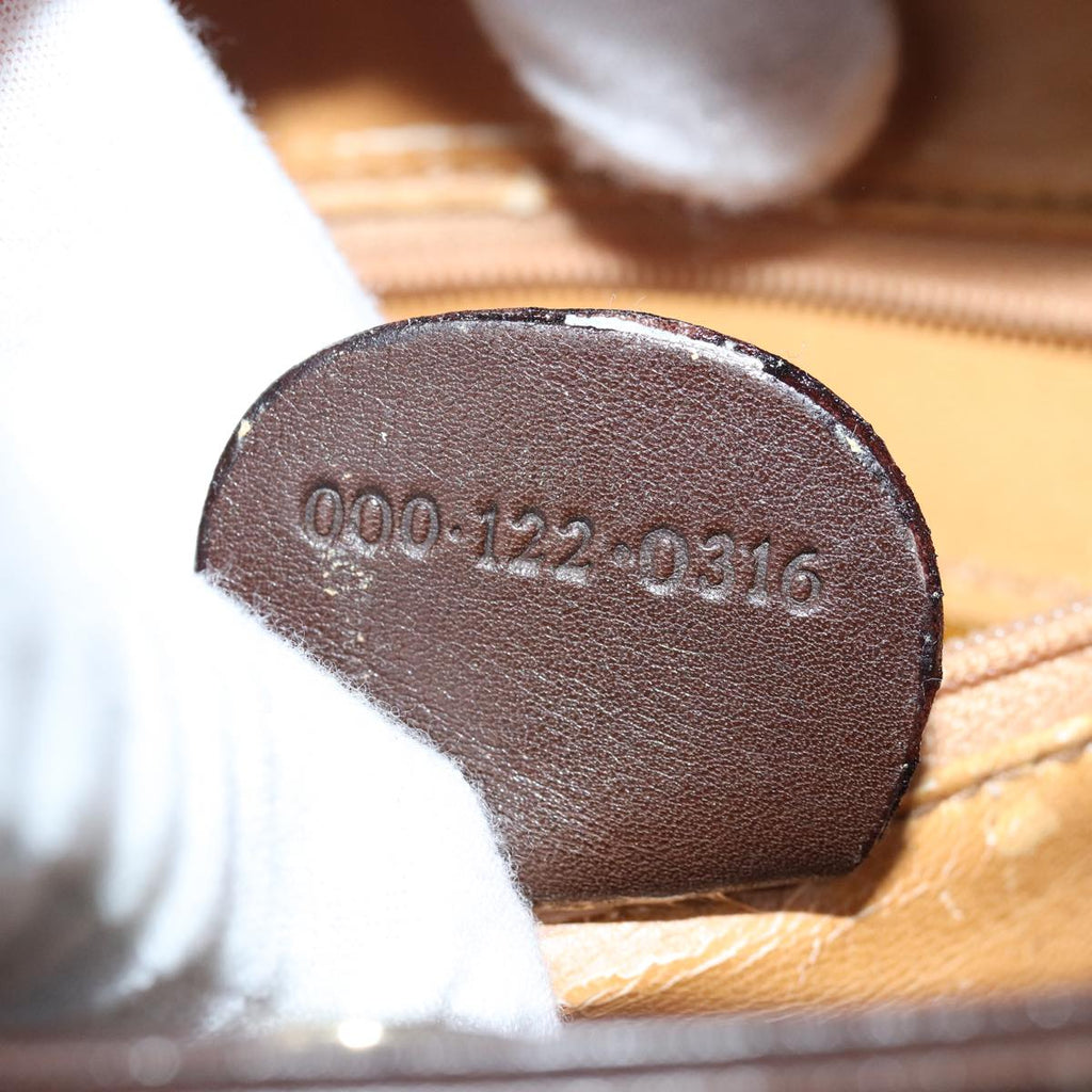 GUCCI Bamboo Hand Bag Leather Brown 000 122 0316 83411